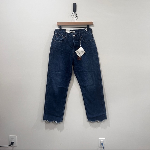 NWT Moussy Vintage Corcoran Wide Straight in Dark Blue size 27 - Picture 3 of 11